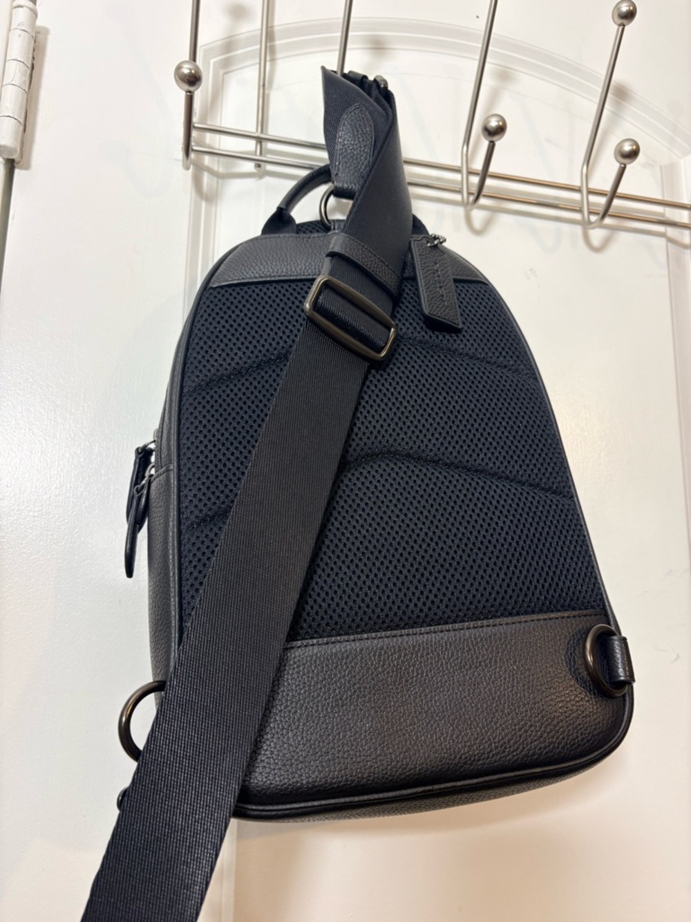 Coach Charter Pack Black Pebble Leather Sling (CP162) - Excellent - Picture 9 of 14